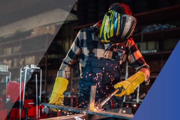 Schweißermotiv für den News-Bereich