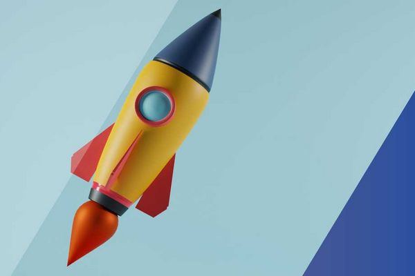 Raketenmotiv für den News-Bereich