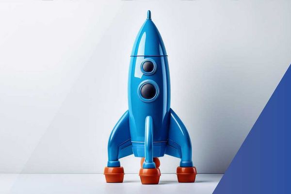 Raketenmotiv für den News-Bereich