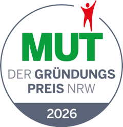Logo der Initiative MUT Gründungspreis NRW